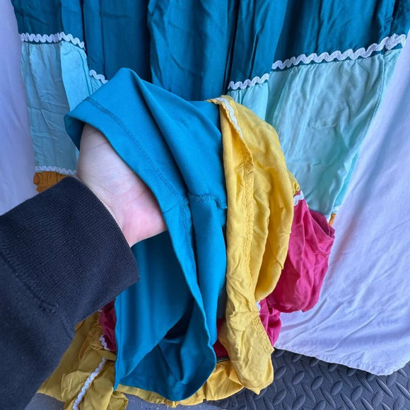 Lane Bryant Multicolor Boho Tiered Maxi Dress - Size 14/16 NWOT - Picture 6 of 8